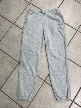 abercrombie kids Light Gray Fleece Joggers